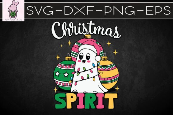 Christmas Ghost Spirit Groovy SVG