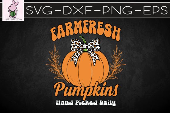 Farm Fresh Pumpkins Retro Halloween SVG