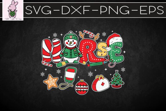 Funny Nurse Holiday Merry Christmas SVG