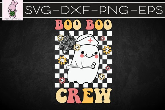 Groovy Boo Boo Crew Nurse Ghost SVG