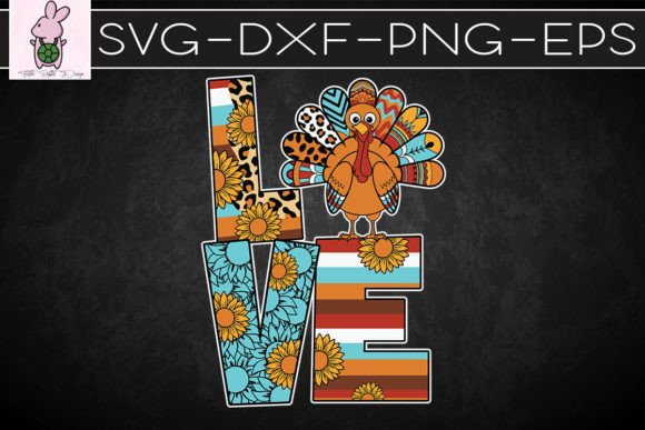 Love Turkey Thanksgiving SVG