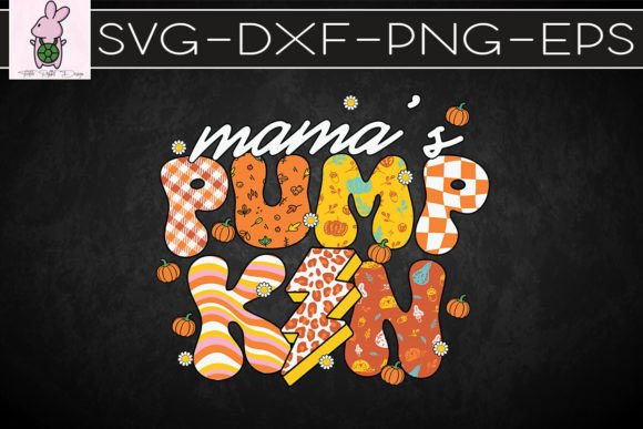 Mama s Pumpkin Retro Fall SVG