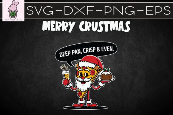 Merry Crustmas Greeting Card SVG