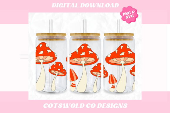 Mushroom Boho Cup Wrap
