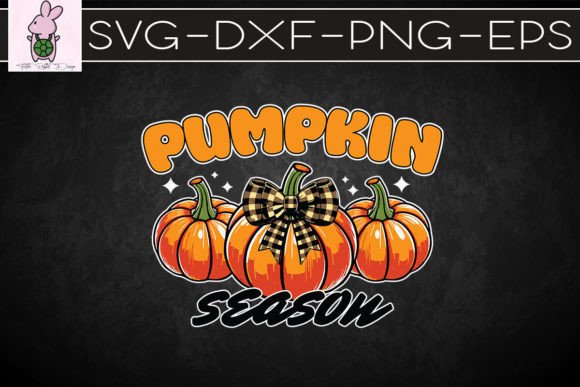 Pumpkin Season Coquette Bow SVG