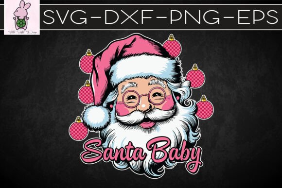 Rosa Santa Baby Vintage Pink Xmas SVG